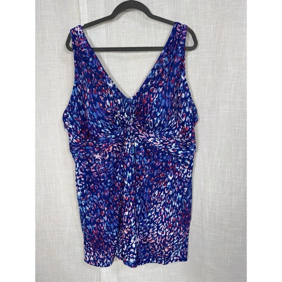 Other - Swimsuits For All Women's Size 30 Plus One Piece Swimsuit Swim Dress Skirt